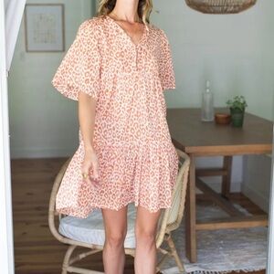 Emerson Fry India Collection Isla Dress Sun Baked Leopard - Size XS/Small